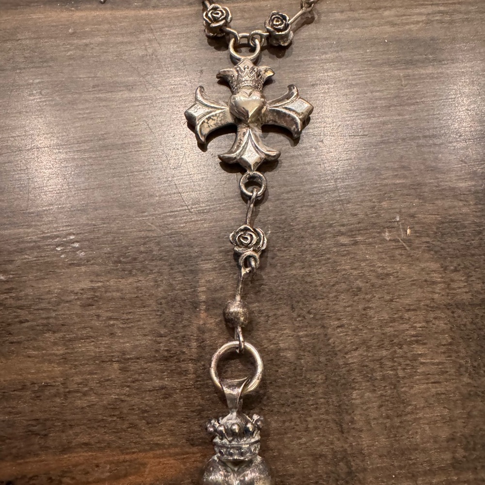 King Baby Sterling Silver ‘Rosary’ Necklace - Picture 7 of 10